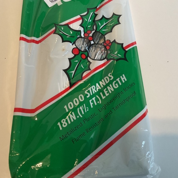 Three Vintage Icicles Christmas Tinsel 1000 Strands 18” long by FC Young - Picture 5 of 7